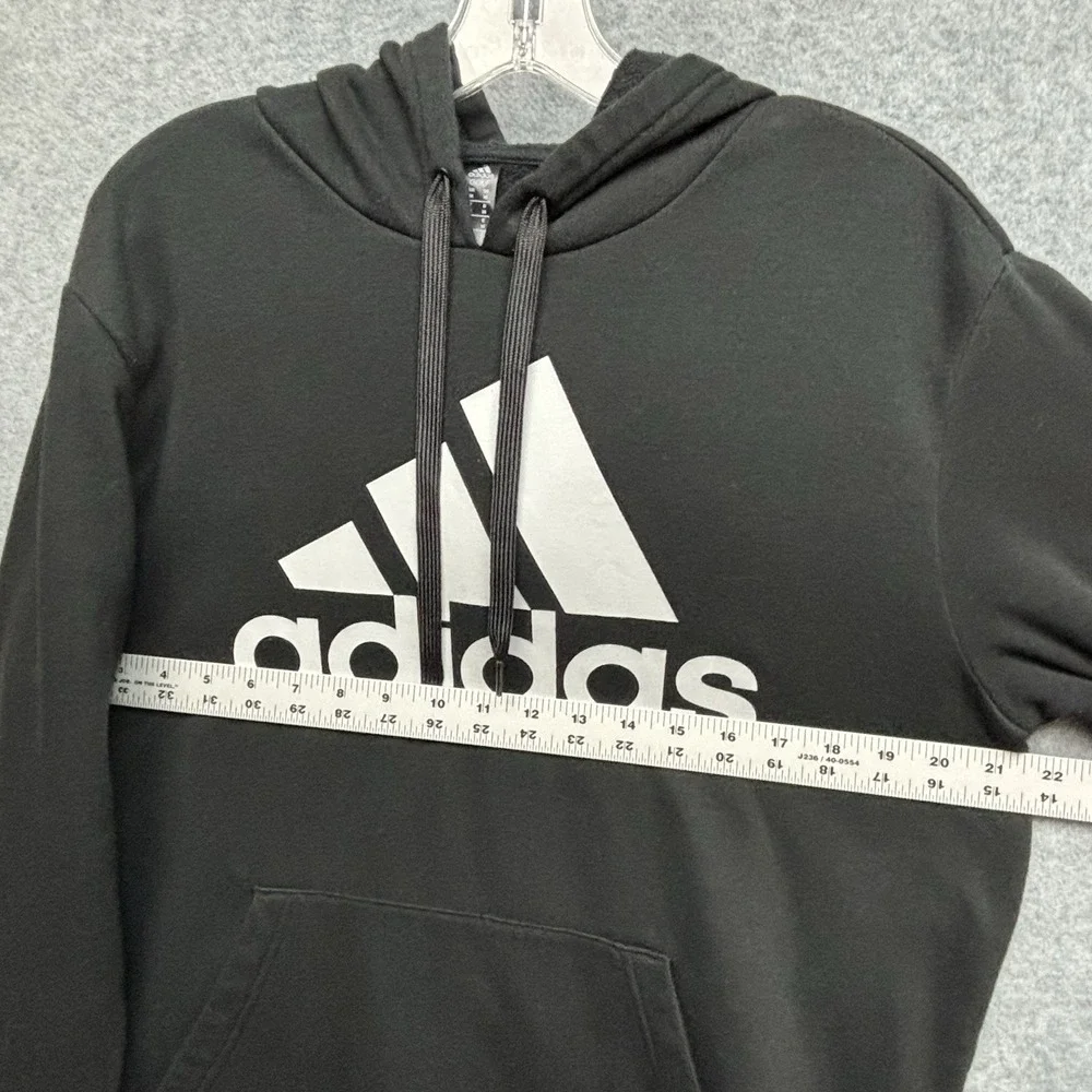 Adidas Golf Mens Hoodie M Black Climawarm Sweatshirt Fleece Pullover‎ Drawstring